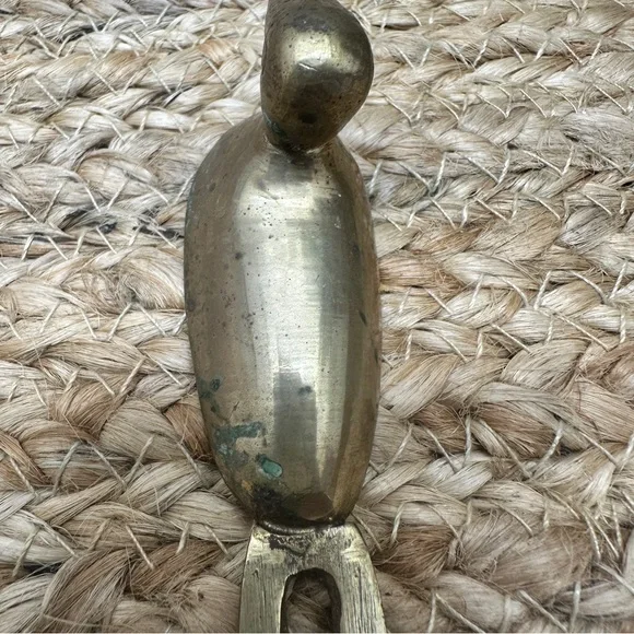 BRASS DUCK Candle Snuffer w/Wooden Handle 14” Vintage Mid-Century, Cottagecore - Picture 5 of 14